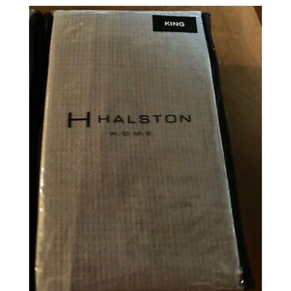 NWT Halston Home Grey king sham